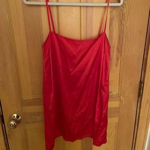 Reformation Red Silk Dress